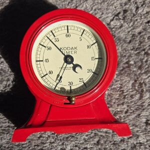 Vintage Red Eastman Kodak Darkroom Timer Art Deco Style Fully Functional US Made